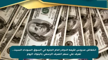 انخفاض مدروس لقيمة الدولار أمام الجنيه في السوق السوداء السبت.. تعرف على سعر الصرف الرسمي بالبنوك اليوم